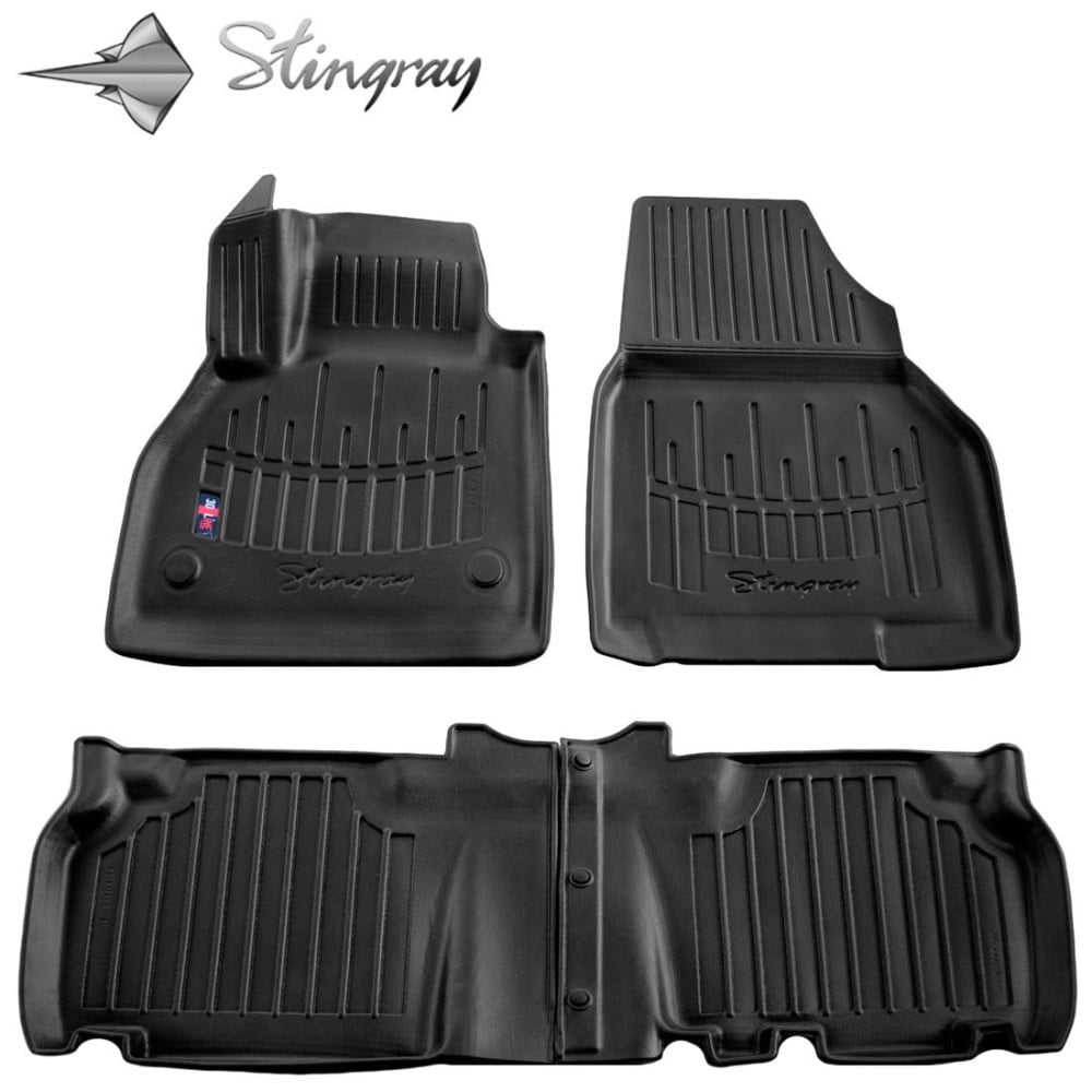 Kilimėliai 3D RENAULT Kangoo II 2008-2020, 4 vnt. black /5018114-Renault-Pagal automobilį