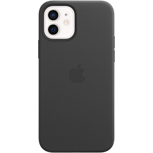 Ecost prekė po grąžinimo Apple Leder Case with Magsafe (for iPhone 12 | 12 Pro) - Black - 6.1