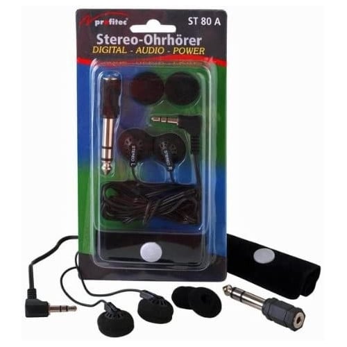 Laidinės ausinės Profitec St 80 A, Stereo, 3.5 mm stereo jack, 6.3 mm stereo