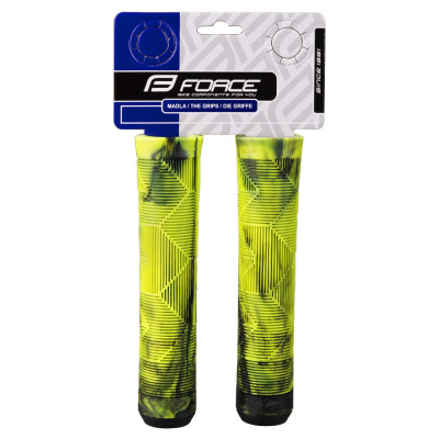 Vairo rankenos Force BMX 145 mm (juoda/fluorescencinė)-Vairo rankenos-Vairo sistema