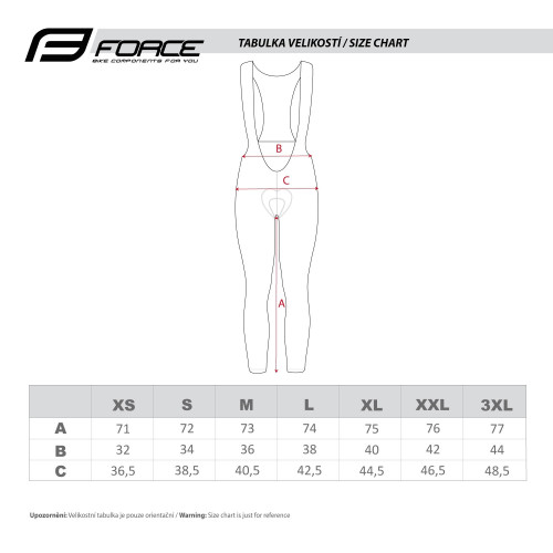 Kelnės Bib su petnešom FORCE Reflex Line su paminkštinimu (juoda) XXXL-Kelnės-Rūbai