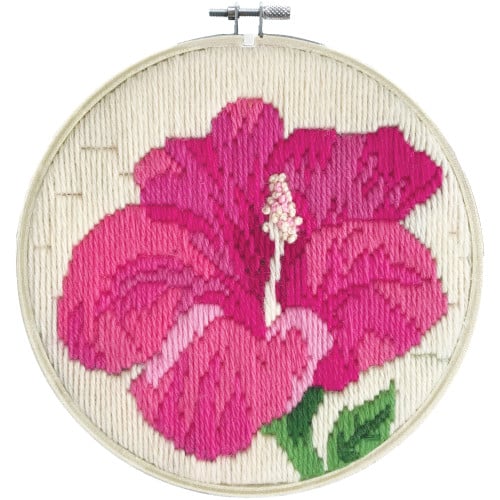 Siuvinėjimo rinkinys HIBISCUS BLUSH 15,20x15,20 Ugdymo ir kūrybos priemonės