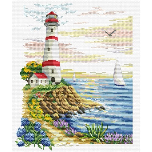 Siuvinėjimo kryželiu rinkinys LIGHTHOUSE CAPE 26,50x33,30 Ugdymo ir kūrybos priemonės