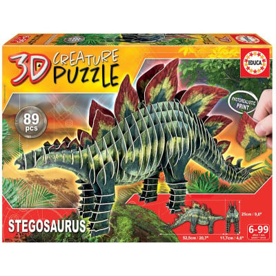 Dėlionė 3D STEGOSAURAS 6-99 metų ŽAISLAI