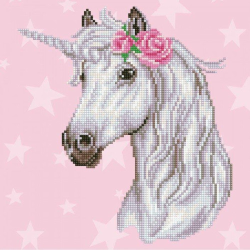 Deimantinė mozaika UNICORN 32x40 Ugdymo ir kūrybos priemonės