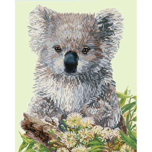 Deimantinė mozaika KOALA EUCALYPTUS BLOSSOM 41x51 Ugdymo ir kūrybos priemonės