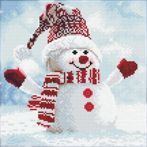 Deimantinė mozaika SNOWMAN 30,50x30,50 Ugdymo ir kūrybos priemonės