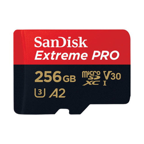 SanDisk microSDXC 256GB Extreme Pro A2 C10 V30 UHS-I U3 Skaitmeninės laikmenos