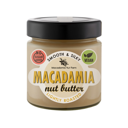 Makadamijų riešutų kremas MACADAMIA NUT FARM, glotnus, 180 g Saldumynai