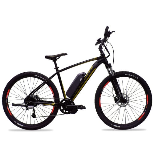 Elektrinis RAVEN Squad AEG 350W // 29", 9G dydis 21" (53 cm) (juoda/geltona) Kalnų (MTB)