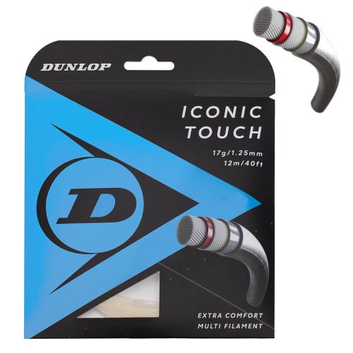 Stygos teniso raketei Dunlop Iconic Touch 17G/1.30mm/12m Lauko tenisas